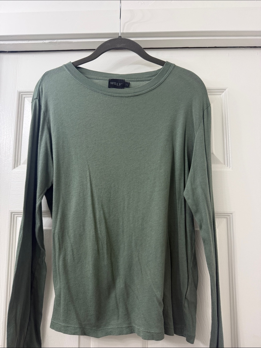 WSLY Long Sleeve Crewneck Tee - Olive Green